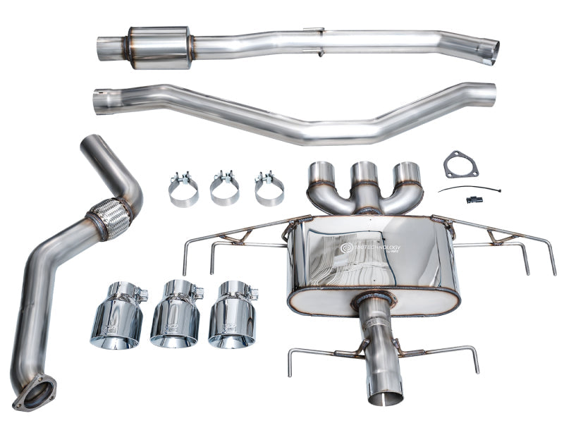 AWE Tuning 2024 Acura Integra Type S DE5 FWD Touring Edition Exhaust w/ Triple Chrome Silver Tips 3015-52335