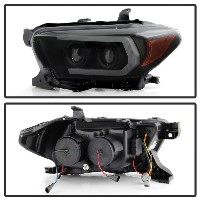 FR SPORT Spyder Toyota Tacoma 16-18 (TRD Model Only) Projector Headlights Black Smoke...