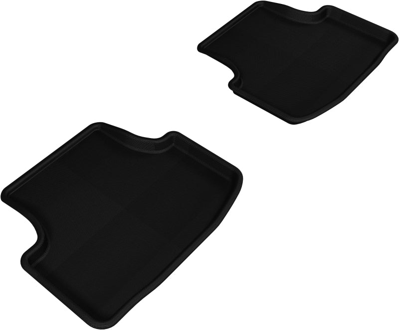 3D MAXpider 2015-2018 Volkswagen Golf Kagu 2nd Row Floormats - Black L1VW05021509