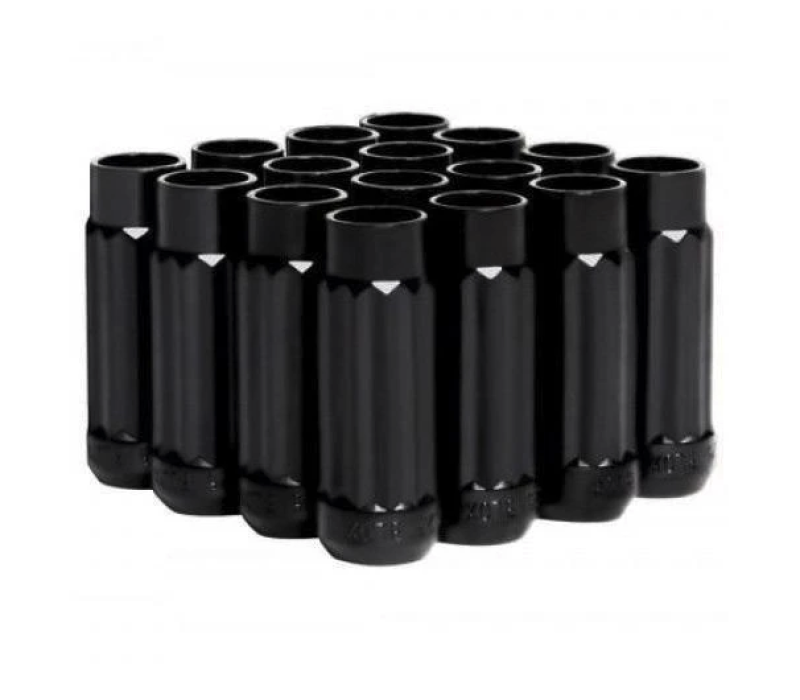 FR SPORT BLOX Racing 12-Sided P17 Tuner Lug Nuts 12x1.25 - Black Steel - Set of 16 BXAC-00144-BK
