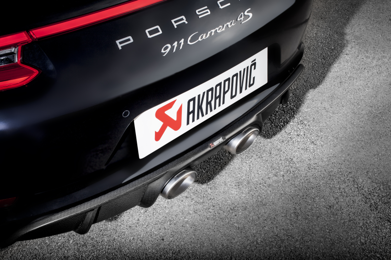 FR SPORT Akrapovic 16-17 Porsche 911 Carrera S/4/4S/GTS (991.2) Slip-On Line (Titanium) w/...