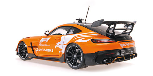 STM Diecast Minichamps Mercedes Benz AMG GT V8 Black Series Safety Car F1 Silverstone 2025 Orange...