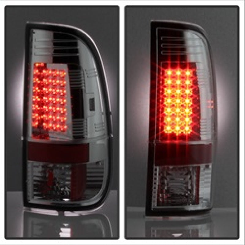 FR SPORT Spyder Ford F150 side 97-03/F250/350/450 Super Duty 99-07 LED Tail Lights Chrm...