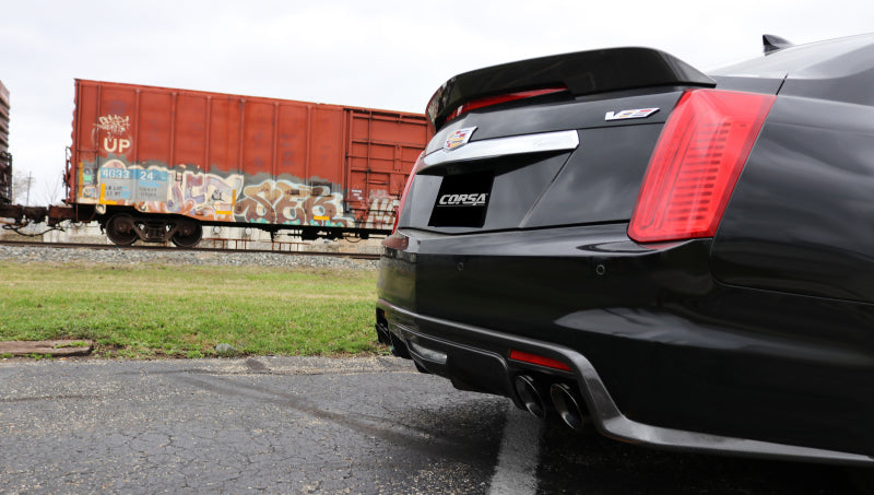 Corsa Performance Corsa 16-17 Cadillac CTS-V 2.75in Inlet/4.0in Outlet Polished Tip Kit