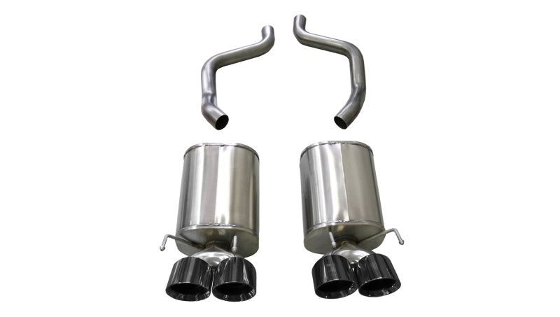 Corsa Performance 09-13 Chevrolet Corvette (C6) 6.2L Black Xtreme Axle-Back Exhaust