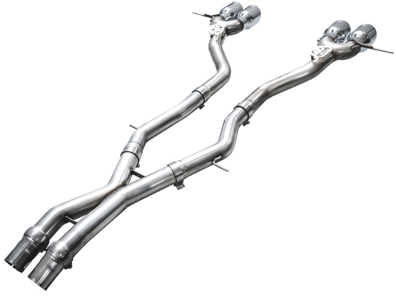 AWE Tuning 23-24 BMW G87 M2 Track Edition Exhaust - Chrome Silver Tips 3020-42487