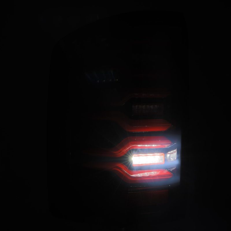 FR SPORT AlphaRex 14-18 GMC Sierra 1500/2500HD/3500HD LUXX-Series LED Tail Lights Blk/Red w/Actv...