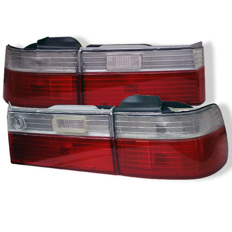 FR SPORT Spyder Honda Accord 90-91 4Dr Euro Style Tail Lights- Red Clear ALT-YD-HA90-RC 5004062