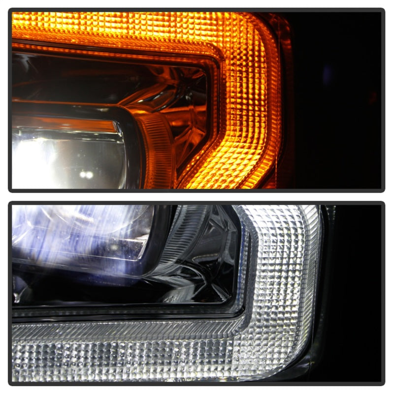 FR SPORT Spyder Ford F-250/F-350/F450 17-18 Full LED Headlights Black PRO-YD-FS17HALAP-SEQ-C...