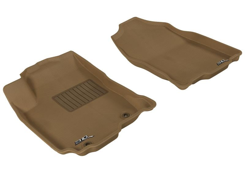 3D MAXpider 2013-2018 Toyota RAV4/RAV4 Hybrid Kagu 1st Row Floormat - Tan L1TY12711502
