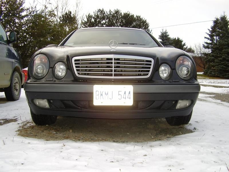 FR SPORT Spyder Mercedes Benz CLK 98-02 Projector Headlights Halogen Model- LED Halo Blk...