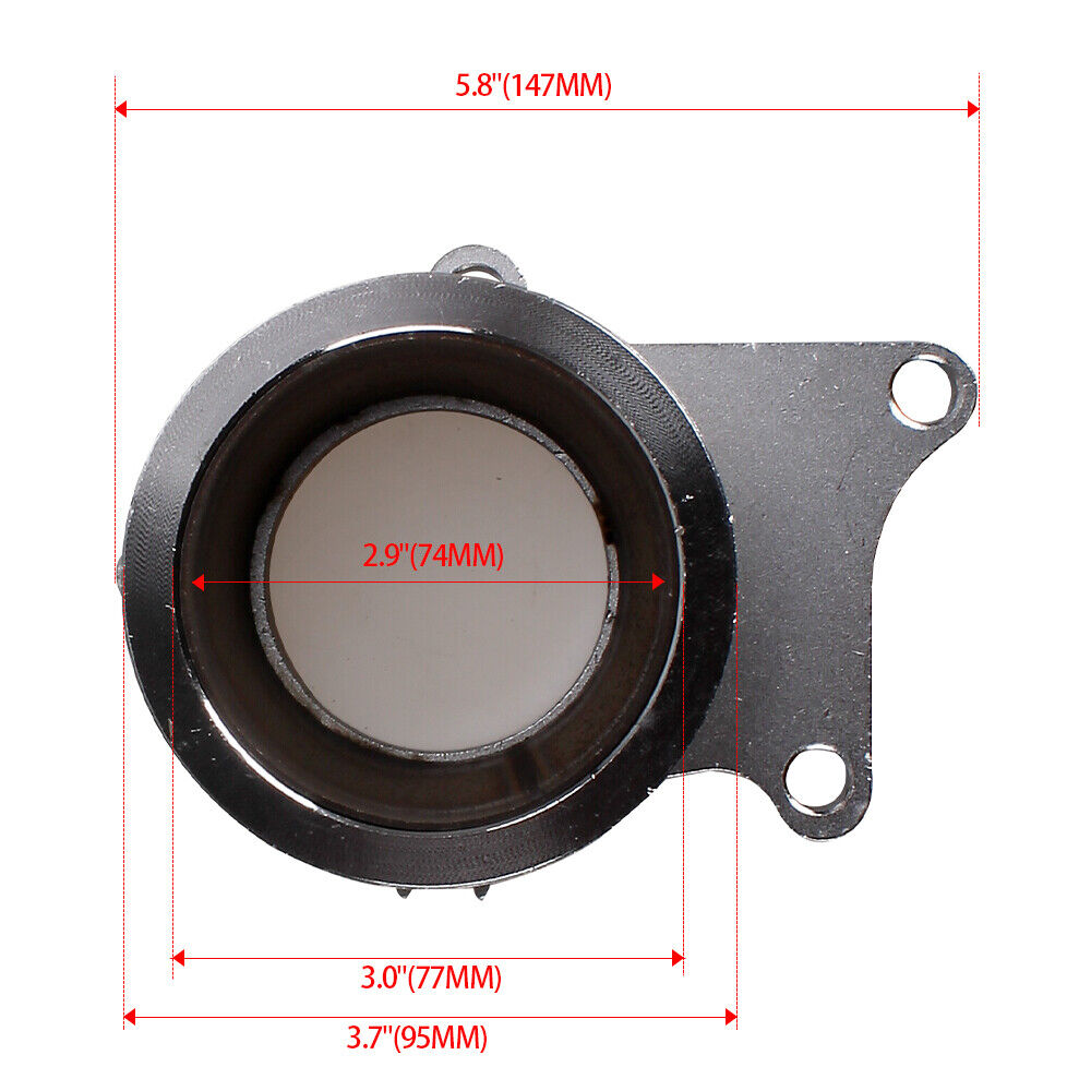 Bull Boost Performance 5 Bolt to 3" V-Band Flange Turbo Adaptor Stainless Steel Adapter For T3/T4...