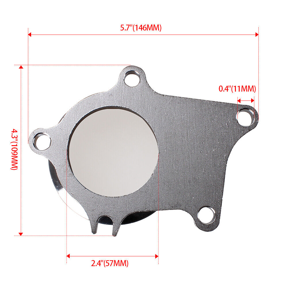 Bull Boost Performance 5 Bolt to 3" V-Band Flange Turbo Adaptor Stainless Steel Adapter For T3/T4...