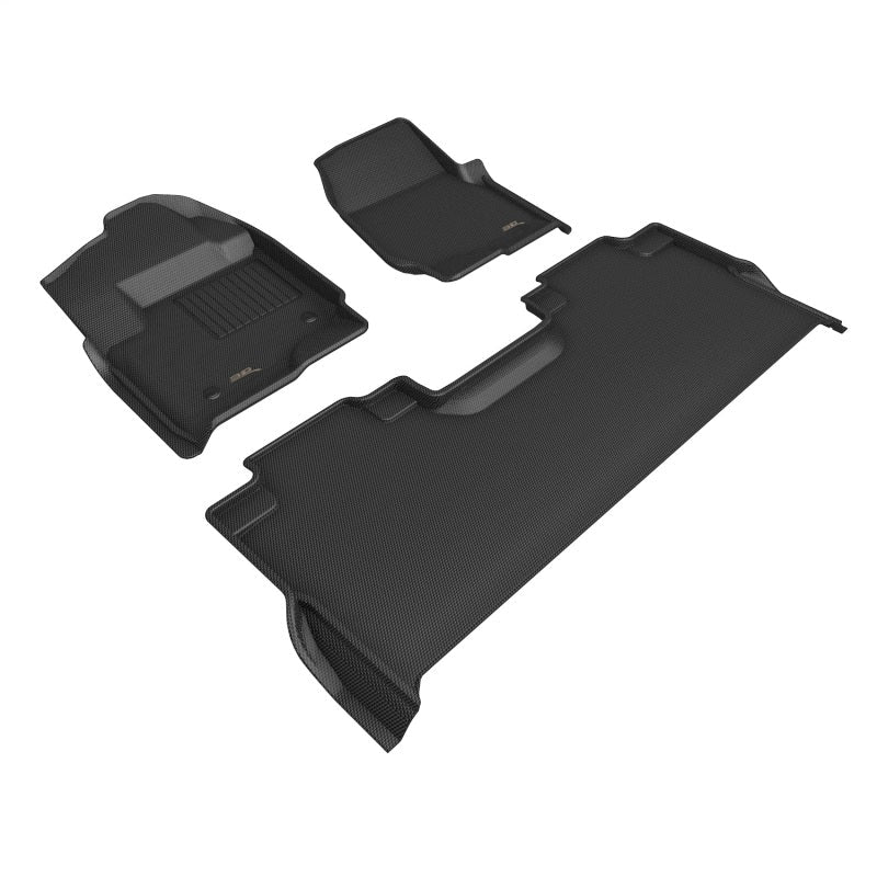 3D MAXpider 22-24 Ford F-150 Super Crew Bench Seat Kagu Black R1 R2 L1FR16101509