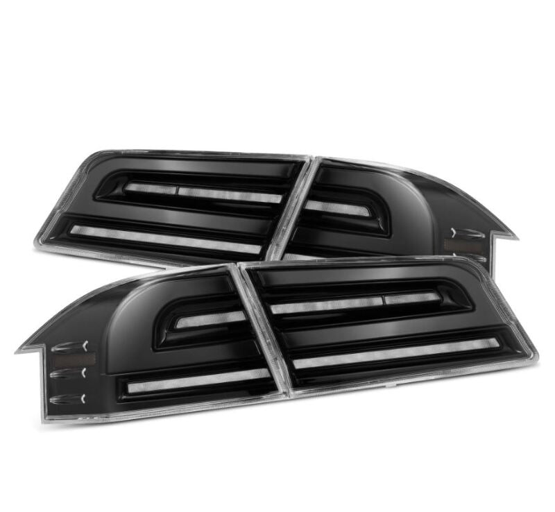 AlphaRex 12-21 Tesla Model S LUXX-Series LED Tail Lights - Alpha-Black 601110 *Discontinued