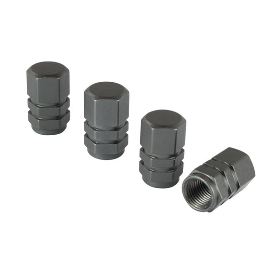FR SPORT SPYDER Xtune Tires Valve Stem Cap 4pcs Gun Metal ACC-VC01-GM 9933400