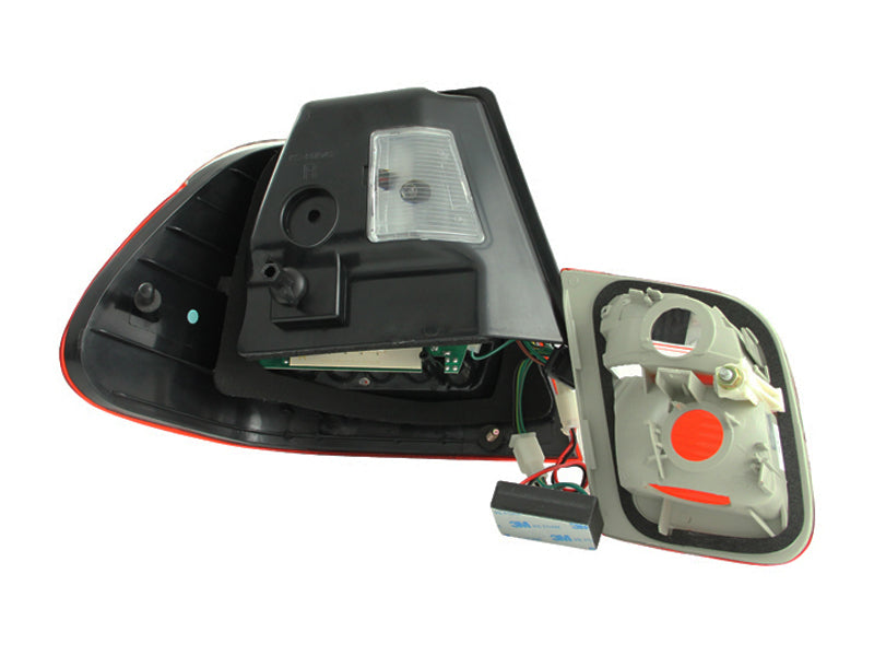 Anzo 2002-2005 BMW 3 Series E46 LED Tail lights Red/Smoke
