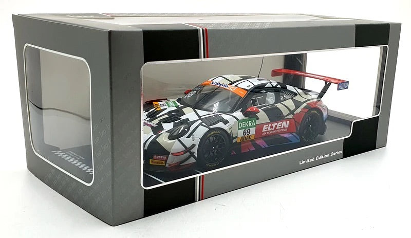 STM Diecast Ixo 2018 Porsche 911 991.2 GT3 R Iron Force No.69 ADAC GT Masters 2018 Slooten, Luhr...