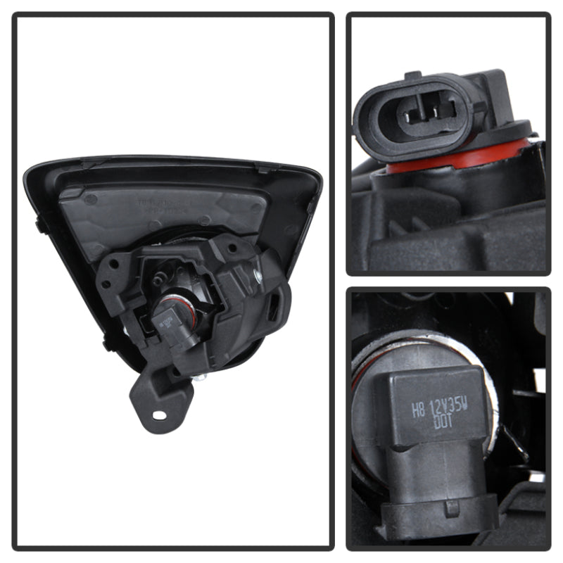 FR SPORT Spyder Mazda CX-5 2012-2015 OEM Fog Light W/Universal Switch- Clear FL-MCX52012-C...