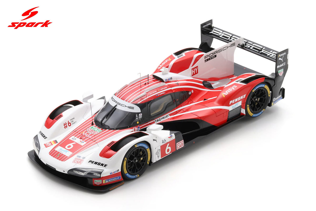 STM Diecast Spark Model Porsche 963 #6 Penske IMSA 2nd Le Mans 24hrs 2025 1:18 WITH DISPLAY