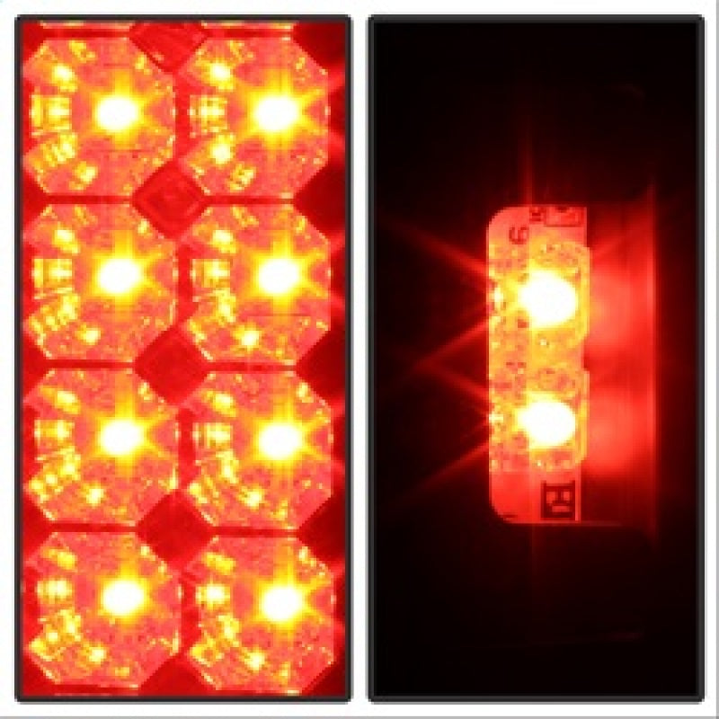 FR SPORT Spyder Ford F150 side 97-03/F250 Super Duty 99-07 LED Tail Lights Blk Smke...