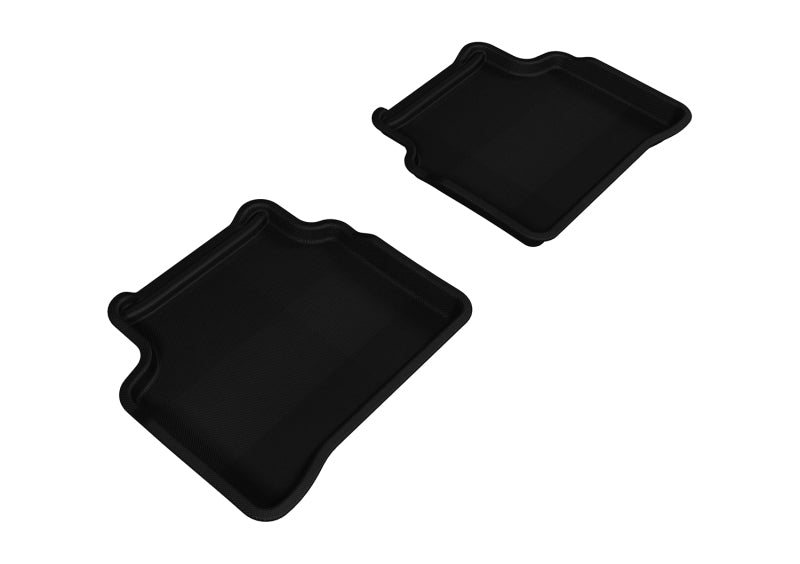 3D MAXpider 2007-2012 Nissan Altima Sedan Kagu 2nd Row Floormats - Black L1NS06221509