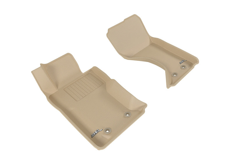 3D MAXpider 2016-2019 Mazda/Fiat Mx-5 Miata/124 Spider Kagu 1st Row Floormat - Tan L1MZ05511502