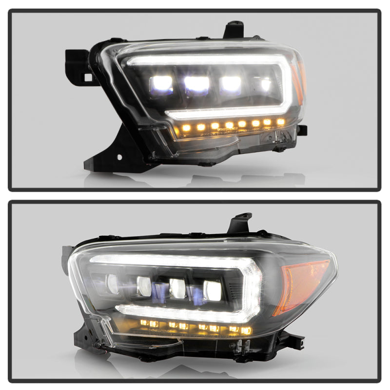 Spyder 16-20 Toyota Tacoma LED Model Only High-Power LED Headlights - Black PRO-YD-TT16LEDAP-BK 5088390