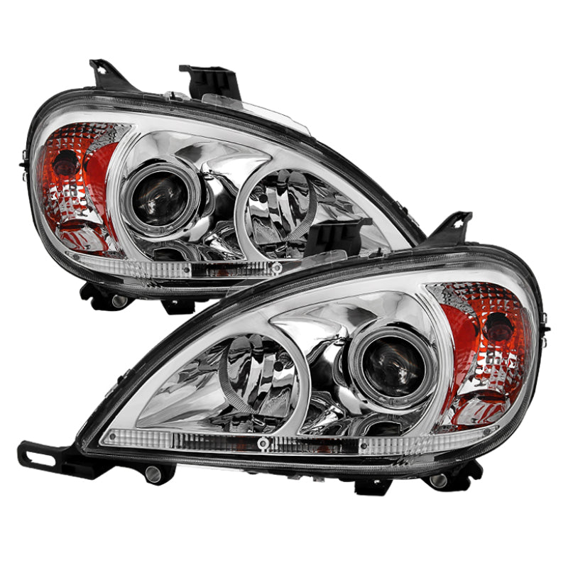 FR SPORT SPYDER Xtune Mercedes Benz W163 M-Class 98-05 Amber Projector Headlights Chrome...