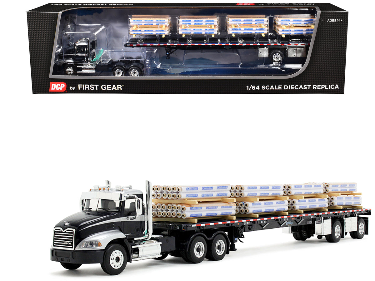 Rapid Vehicles Mack Pinnacle Day Cab with Minimizer Parts & 53' Wilson Roadbrute Flatbed Trailer...