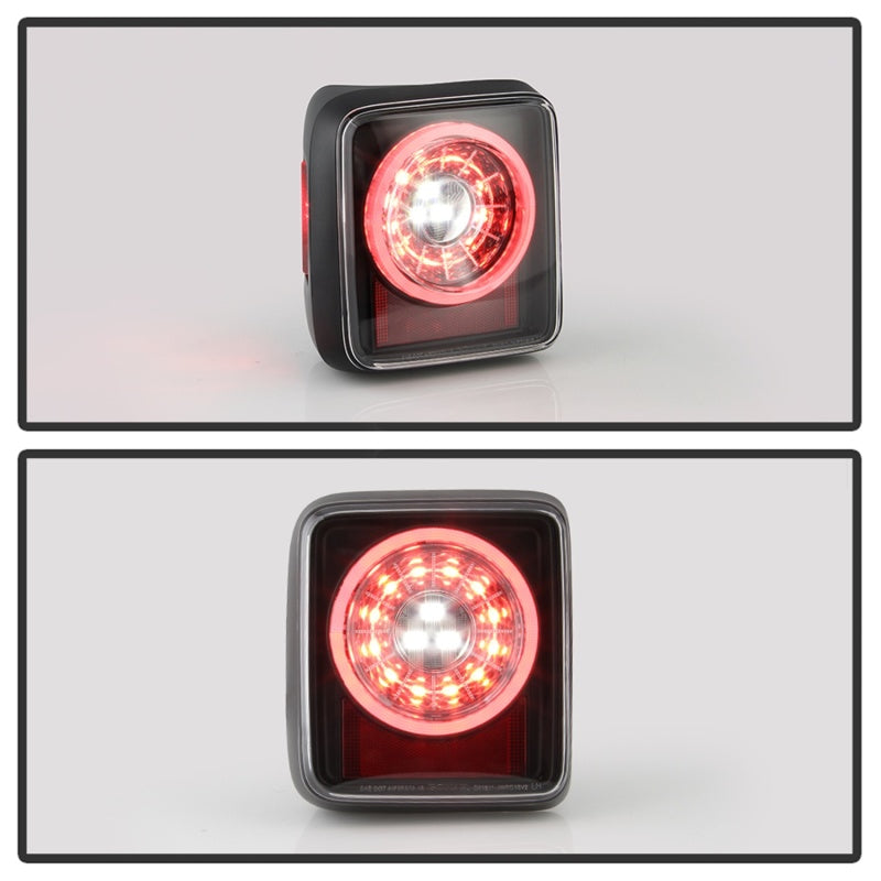 FR SPORT Spyder 19-20 Jeep Wrangler - Full LED Tail Lights - Seq Turn Signal - Black...