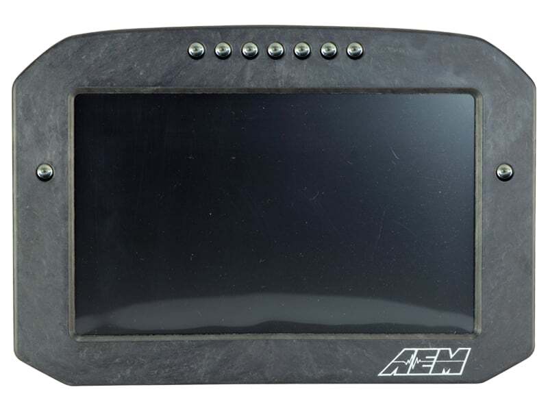 FR SPORT AEM CD-7LG Carbon Logging Flush Digital Dash Display w/ Internal 20Hz GPS & Antenna...