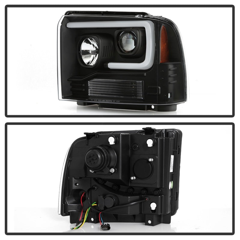Spyder 05-07 Ford F250/350/450 Super Duty Projector LED Black PRO-YD-FS05V2PL-BK 5087911