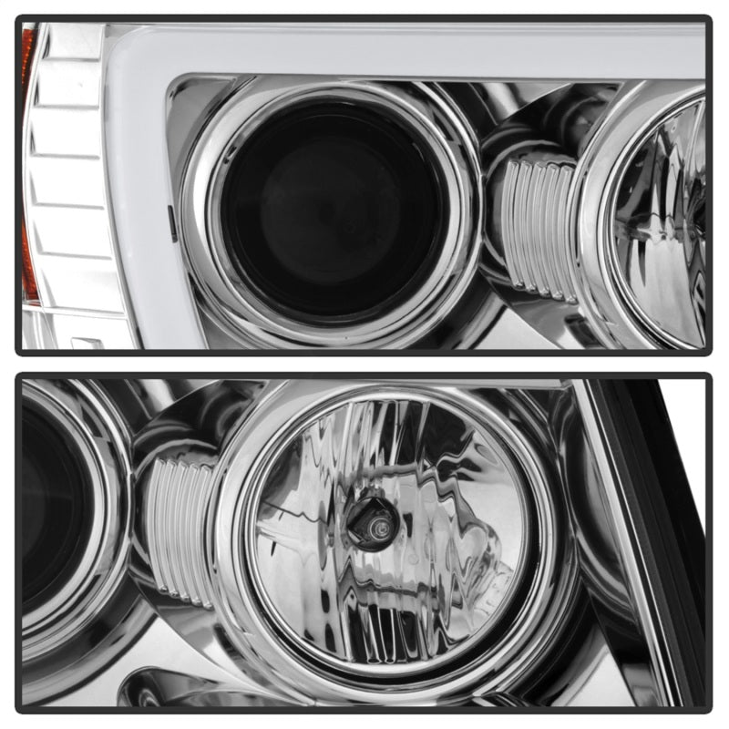 FR SPORT Spyder Toyota Tacoma 05-11 Projector Headlights - Light Bar DRL - Chrome...