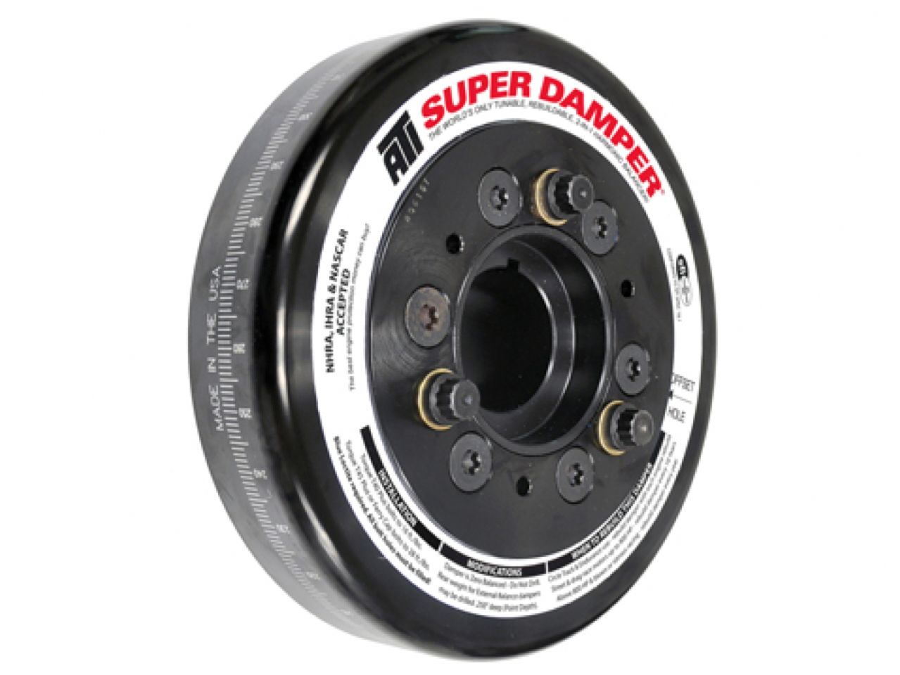 ATI Performance Products Damper - 7.5 - St - 8 Serp Grv - Ls1 Y Body W/rear 4 Serp Grv Pulley 5