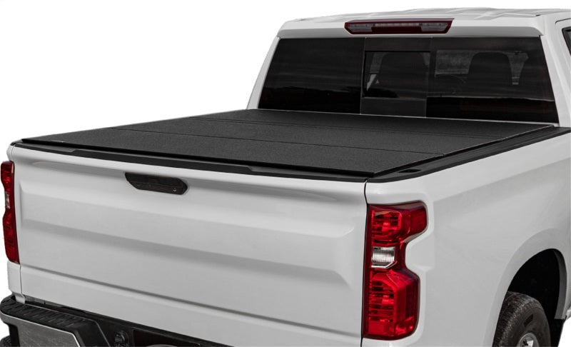 Access LOMAX Folding Hard Cover 19+ Chevy/GMC Full Size 1500 5ft 8in (w/ CarbonPro) Black Urethane B3020109