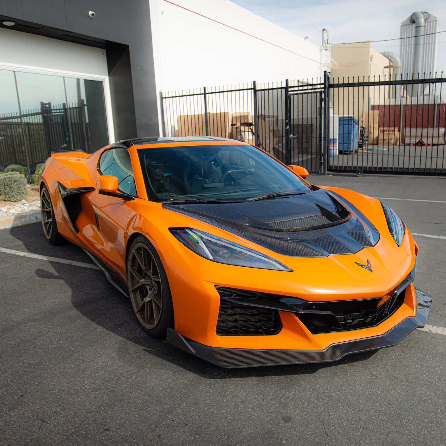 C8 ZR1 Replica Hood | 2020+ Corvette C8 ZR1 Style Hood (Double Sided Carbon Fiber 2pc Hood For Stingray/Z06/E-Ray)