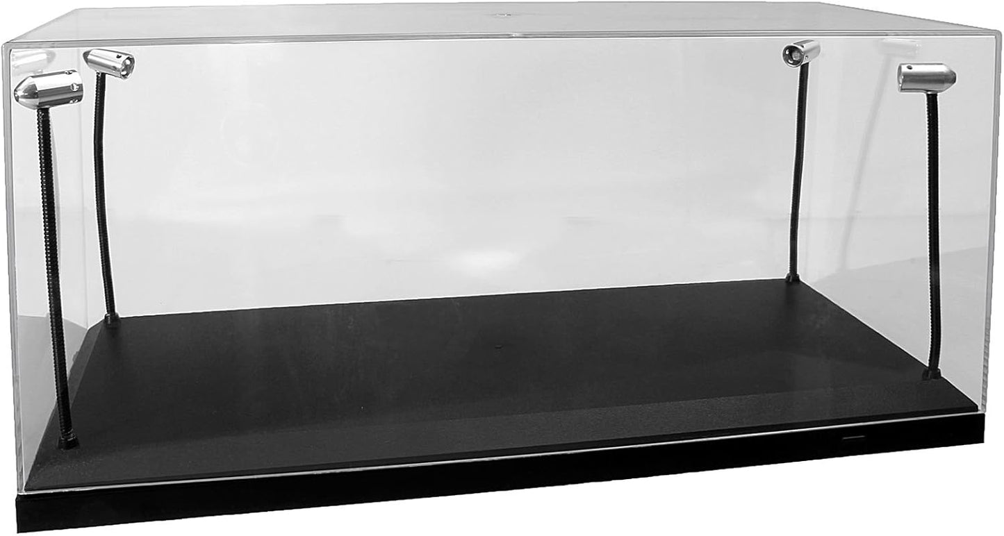 Triple 9 - Accessories - LED Pole Display Case Acrylic with Black Plastic Base 1:18
