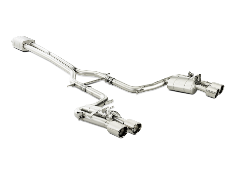 Akrapovic 14-15 Porsche Panamera Turbo (970) Evolution Line Cat Back (Titanium) w/ Titanium Tips S-PO970E2