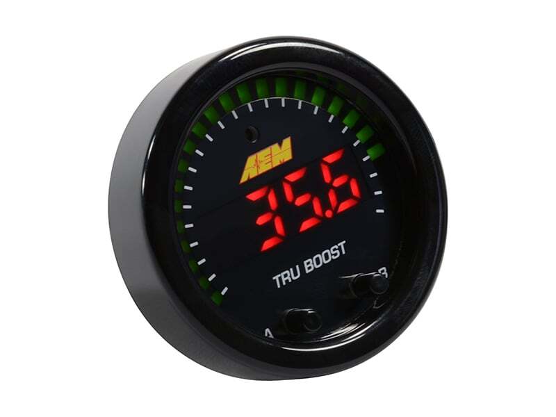 AEM X-Series Tru-Boost Controller Gauge w/ Boost Control Solenoid 80PSIg Internal MAP Sensor 30-0352