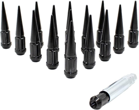 Speedzone Performance LLC CPR Spike Lug Nuts – 17mm Hex – 12x1.5 Thread – Green Finish – Set of 20