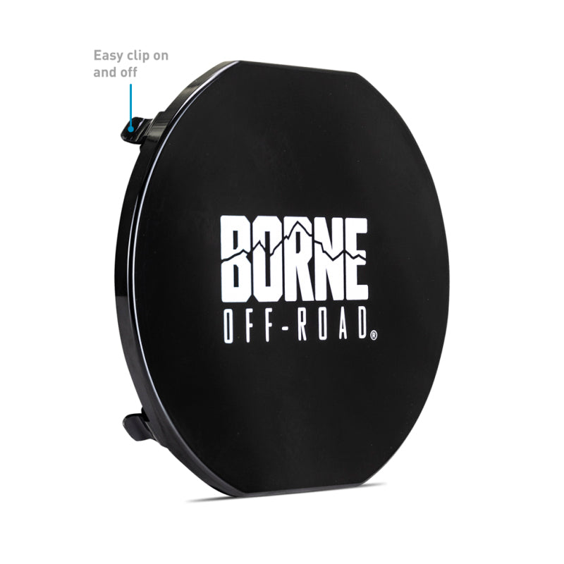 Borne Off-Road 7in Round Light Cover Black BNLT-COV-RD7BK