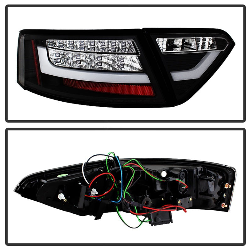 Spyder Audi A5 08-12 LED Tail Lights Black ALT-YD-AA508-LED-BK 5082275