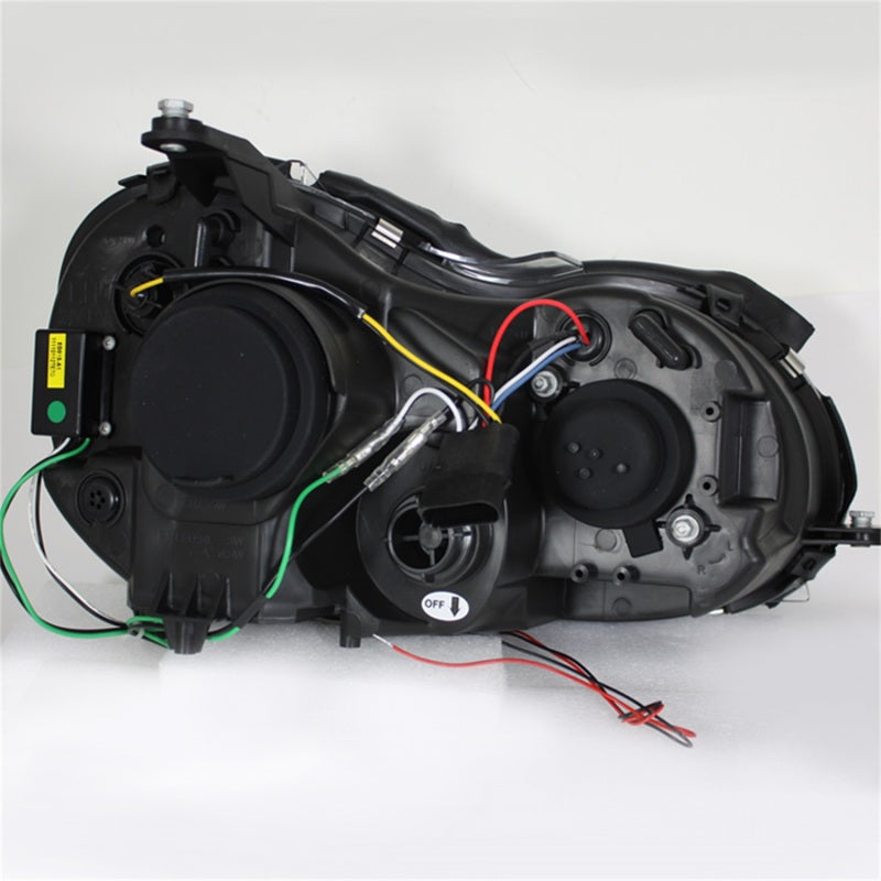 FR SPORT Spyder Mercedes Benz CLK 03-09 Projector Halogen Model- LED Halo DRL Chrm...