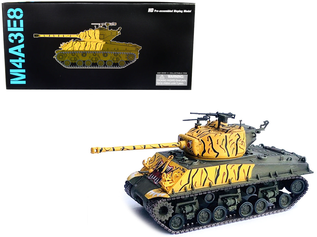 Rapid Vehicles United States M4A3E8 Sherman "Tiger Face" Tank "24th Infantry Div. Korea" (1951)...