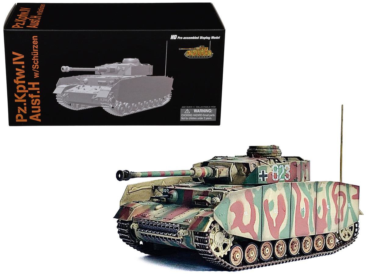 Rapid Vehicles Germany Pz.Kpfw.IV Ausf.H with Schurzen Tank #823 "2.Pz.Div. Normandy" (1944) "NEO...
