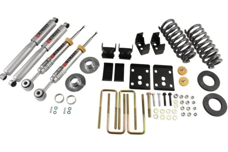 Belltech 09-13 Ford F150 Ext/Quad Cabs 2WD Short Bed Lowering Kit w/SP Shocks 2