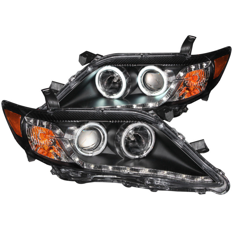 FR SPORT Anzo 2010-2011 Toyota Camry Projector Headlights w/ Halo Black (CCFL) - View 2