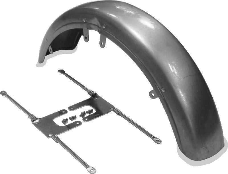 Bikers Choice 73-86 FX XL 82-94 FXR Front Fender W/Chrome Brackets Replaces H-D 59007-73A 59111-74 488759