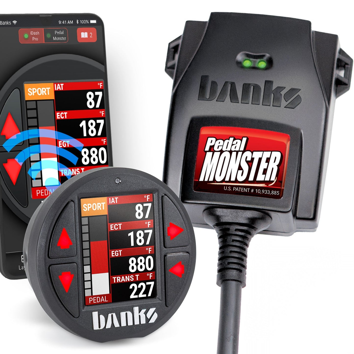 Banks Power Pedal Monster Kit Molex MX64 6-Way CONFIG 2 PM-03 w/iDash Pro 06-07 Chevy 2500/3500 64317-P